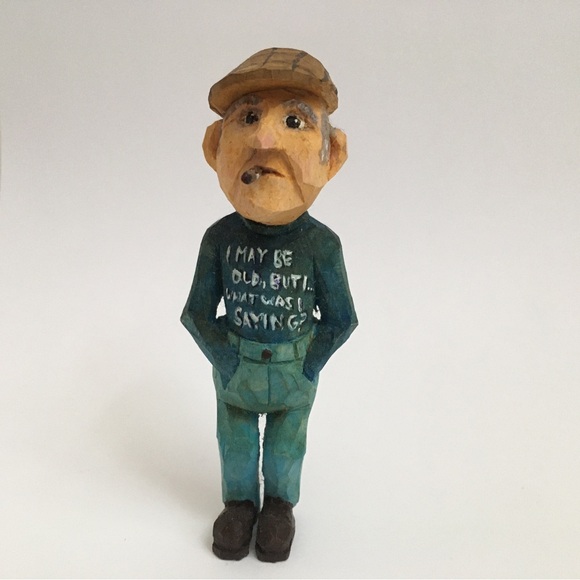 Other - Small Old Man Caricature Carving